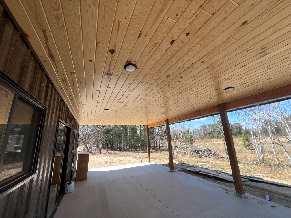 tongue and groove porch