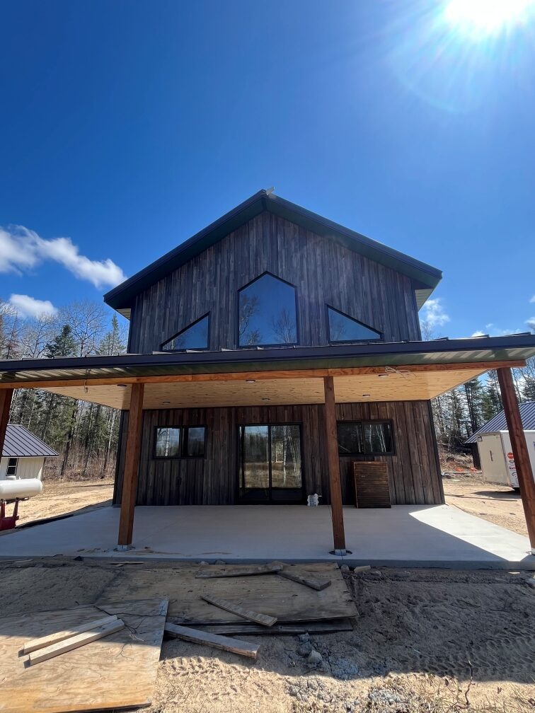 new porch construction